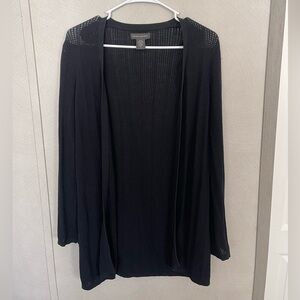 Banana Republic Black Open-Knit Cardigan